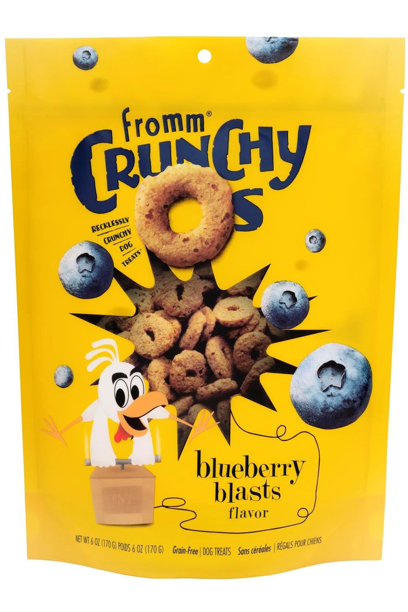 Fromm Crunchy Os Blueberry Blasts Dog Treats – Fruity & Crunchy, 6 oz