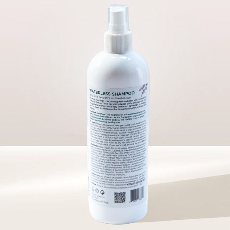 Lillian Ruff Waterless Shampoo for Dogs & Cats – No-Rinse, Quick Clean, 16oz