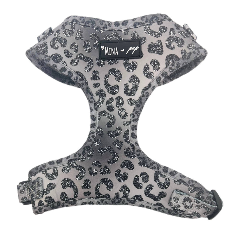 You’re So Glam Adjustable Silver Ombre Harness for Dogs & Cats – Mina + Pup