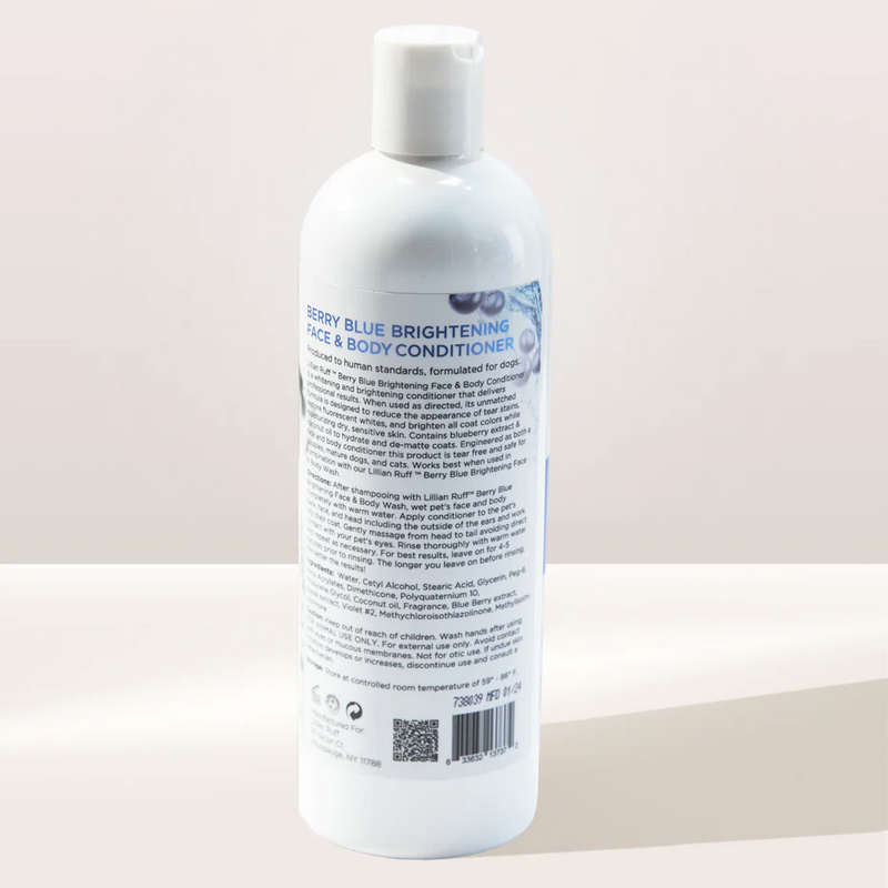 Lillian Ruff Berry Blue Color-Depositing Conditioner for Pets – Brightening & Conditioning 16oz