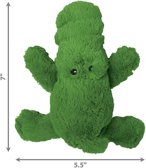 KONG Cozie Ali the Alligator Dog Toy / Small | Soft Plush with Squeaker for Light Play