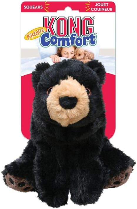KONG Comfort Kiddos Bear Dog Toy / Large | Soft Plush with Low-Tone Squeaker
