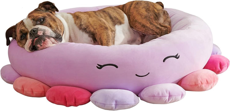 Squishmallows The Octopus Cat & Dog Bed, Purple 20in