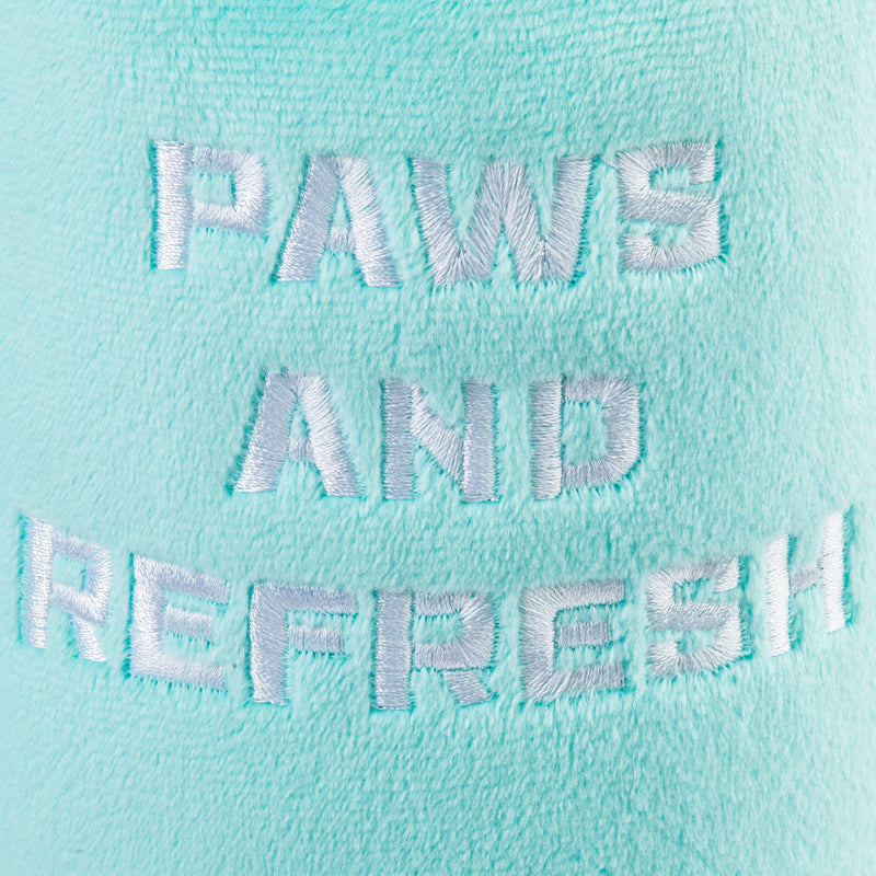 Squeaky Teal Snuggly Cup Dog Toy | Plush Tumbler Fun for Pups