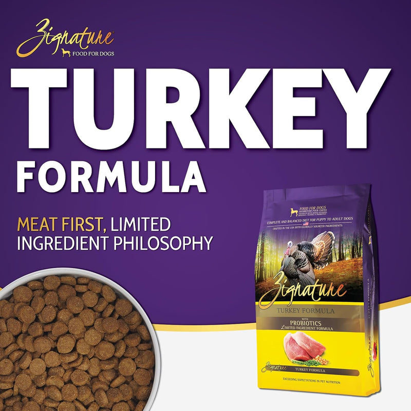 Zignature Turkey Limited Ingredient Dog Food 4lb | Grain-Free & Hypoallergenic