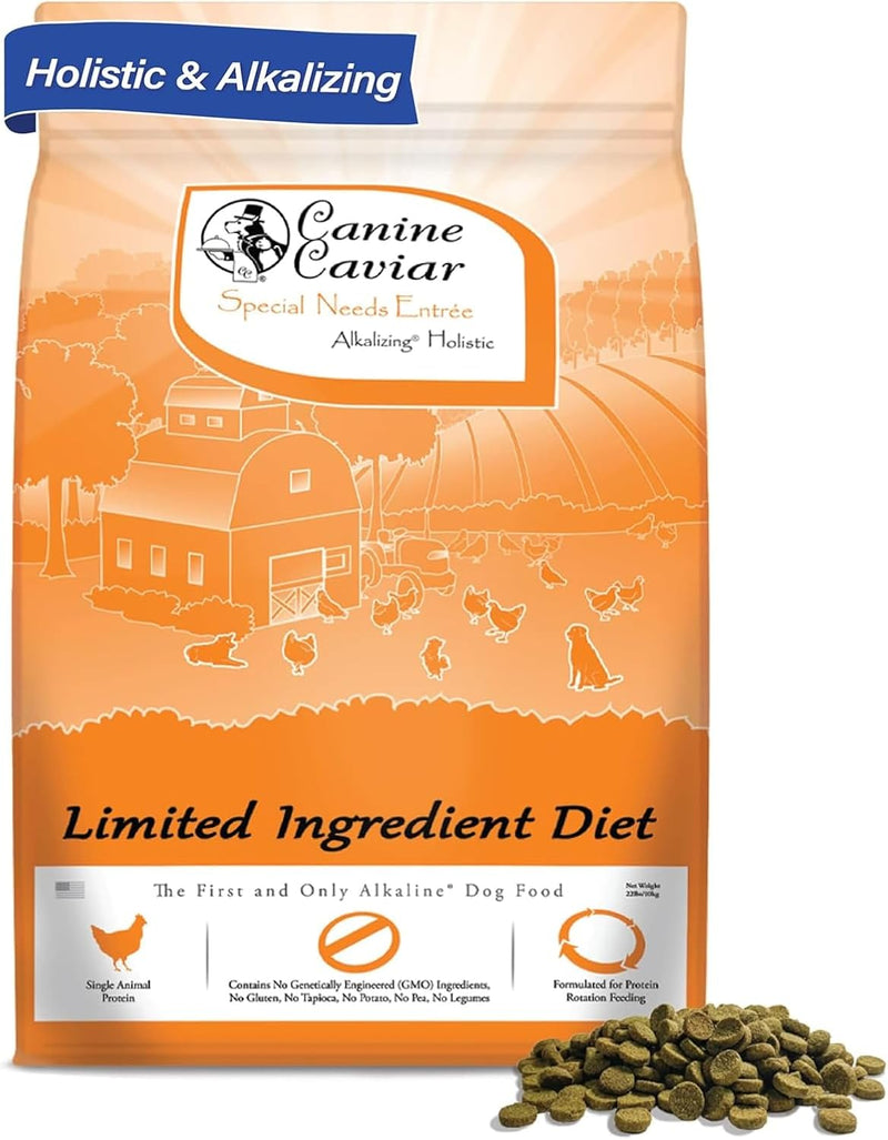 Canine Caviar Special Needs Chicken & Brown Rice Alkaline Dog Food - 11 lb | Limited Ingredient, Gluten-Free