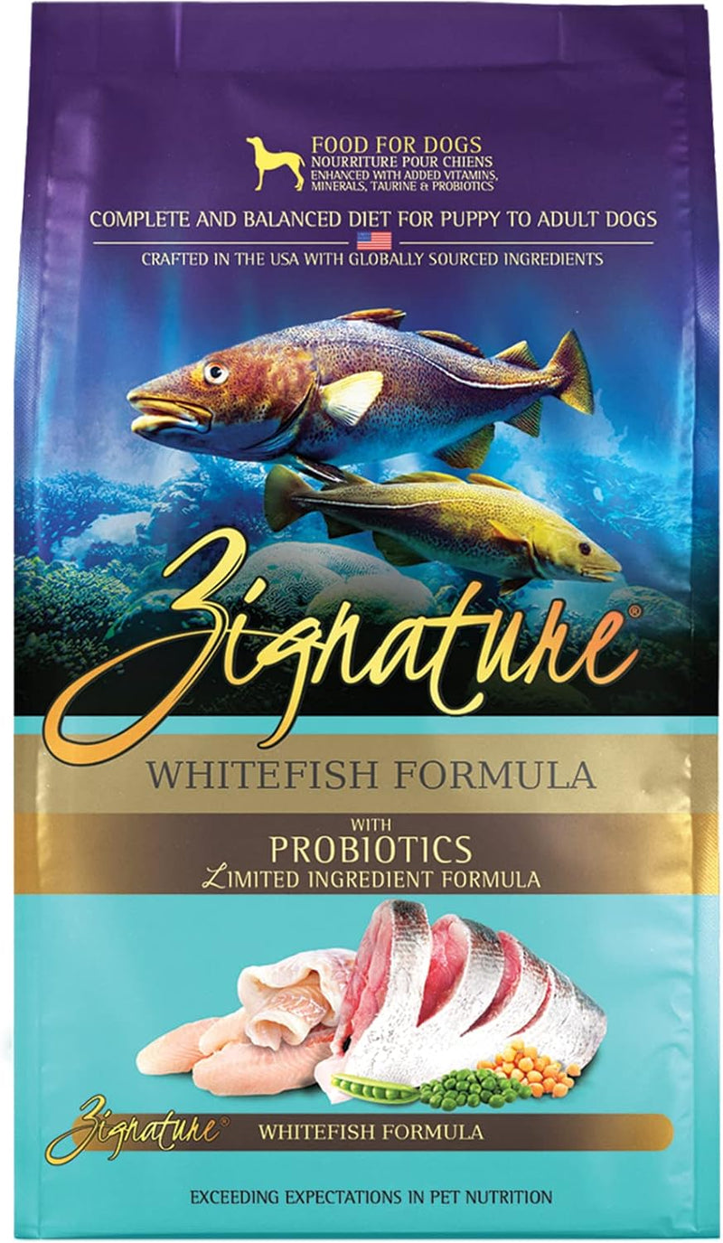 Zignature Whitefish Limited Ingredient Dog Food 25lb | Grain-Free & Rich in Omega-3s