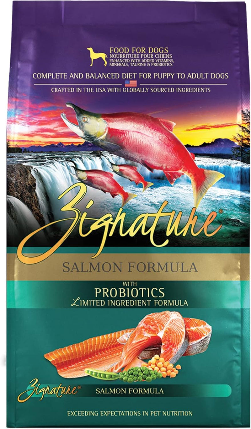 Zignature Salmon Limited Ingredient Dry Dog Food / 12.5LB | Omega-Rich & Skin Support