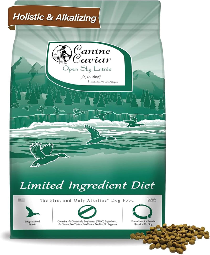 Canine Caviar Open Sky Duck & Teff Alkaline Dog Food - 11 lb | Limited Ingredient, Gluten-Free