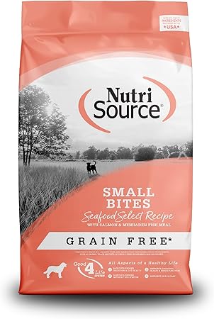 NutriSource Small Bites Seafood Select – Perfect for Small Dogs (5 lb)