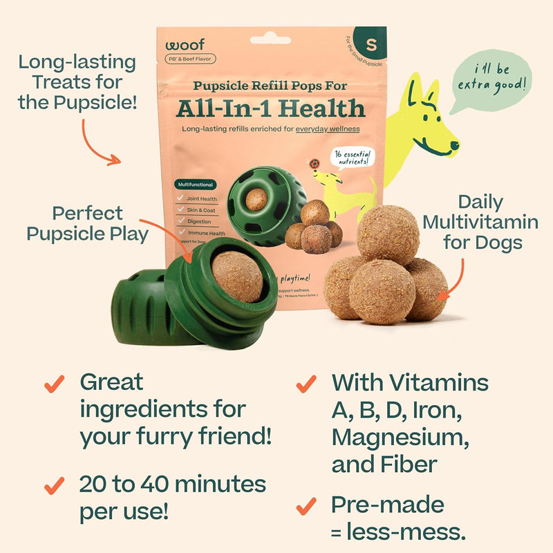 WOOF D Pop All1  | Grain-Free Air-Dried Dog Treats - Small 6oz