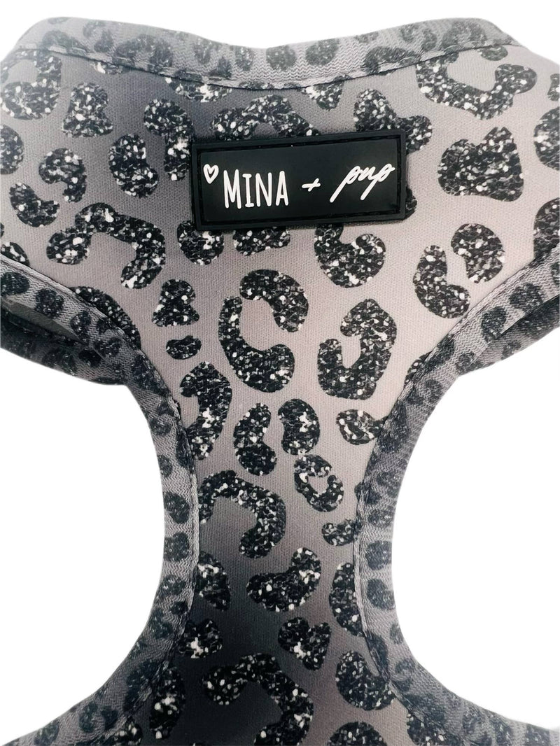 You’re So Glam Adjustable Silver Ombre Harness for Dogs & Cats – Mina + Pup