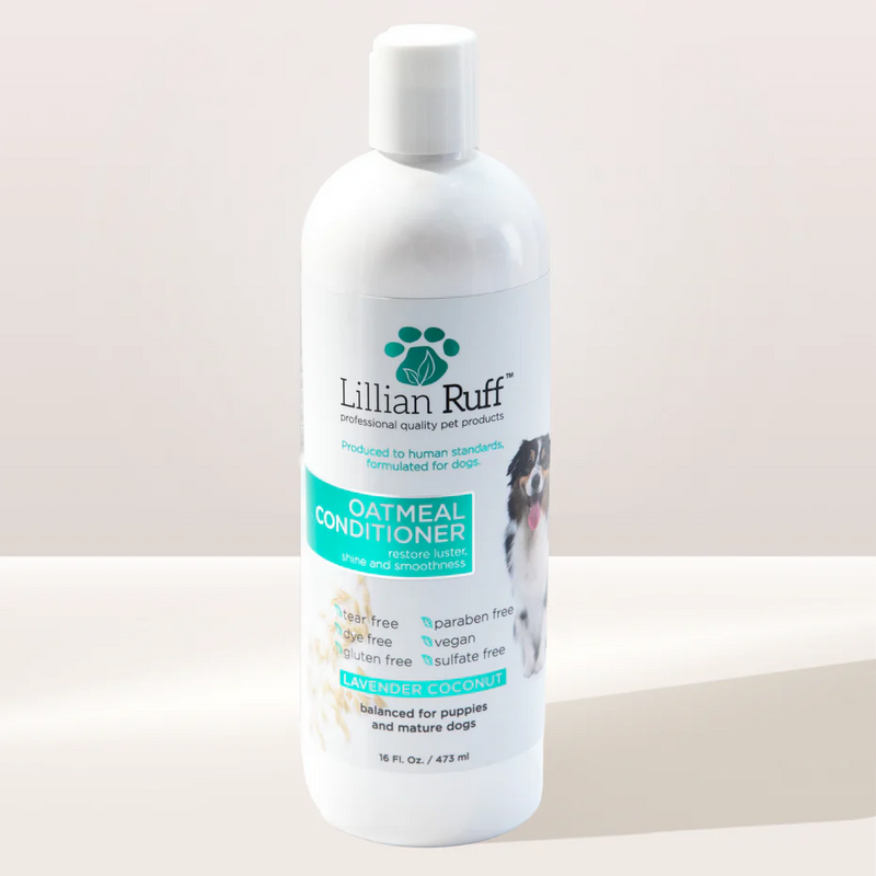 Lillian Ruff Oatmeal Conditioner for Dogs – Soothing Relief for Dry, Itchy Skin, 16 oz