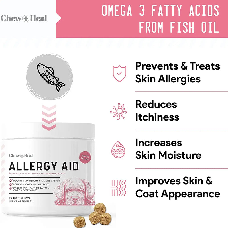 Allergy Chews with Antioxidants by Chew + Heal – Relief & Immune Support