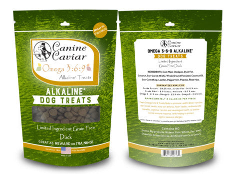 Canine Caviar Omega 3:6:9 Alkaline Grain-Free Dog Treats - 9 oz | Weight Control & Limited Ingredient