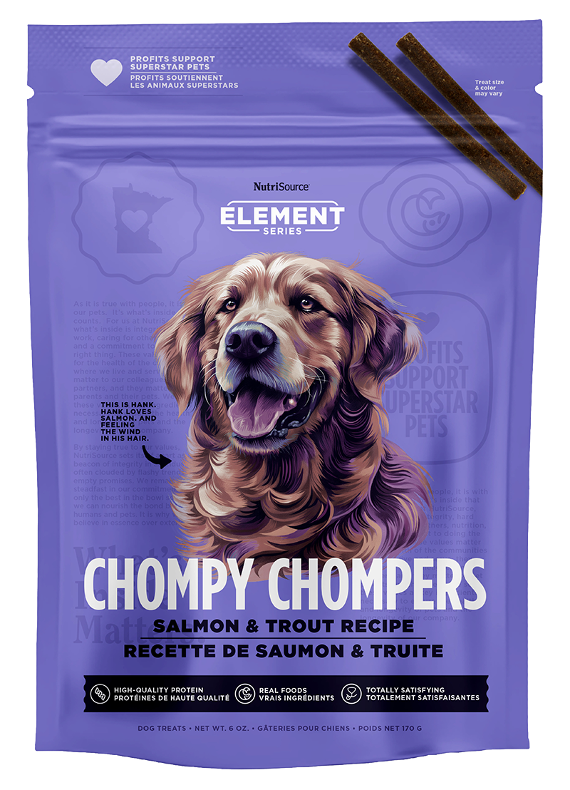 NutriSource Element Chompy Salmon and Trout Dog Food – High-Protein, Wild-Caught Nutrition for Active Dogs