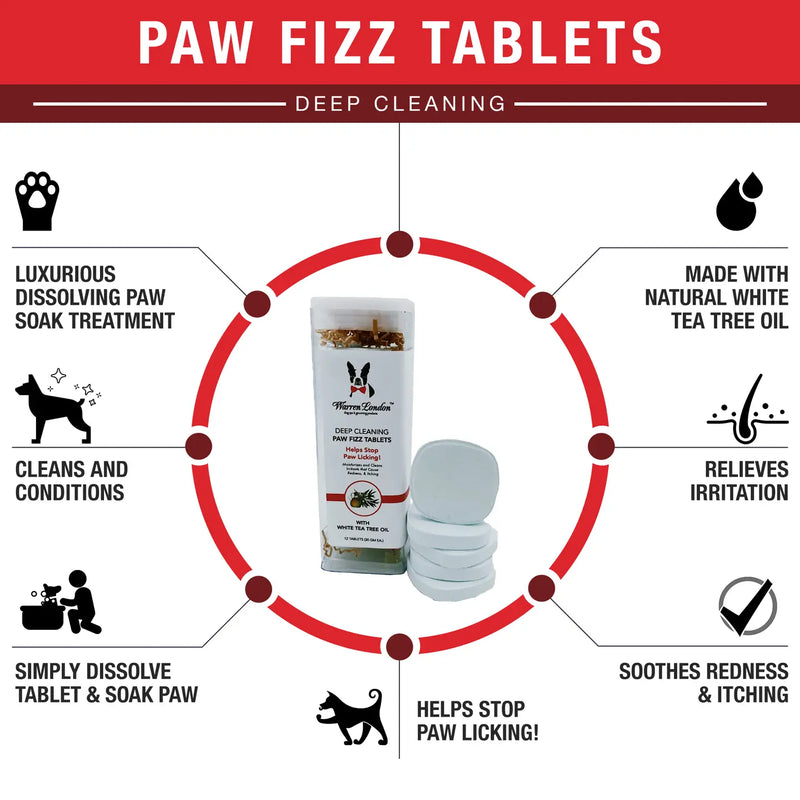 Warren London Deep Cleaning Paw Fizz Soak – Gentle Paw Care & Freshening