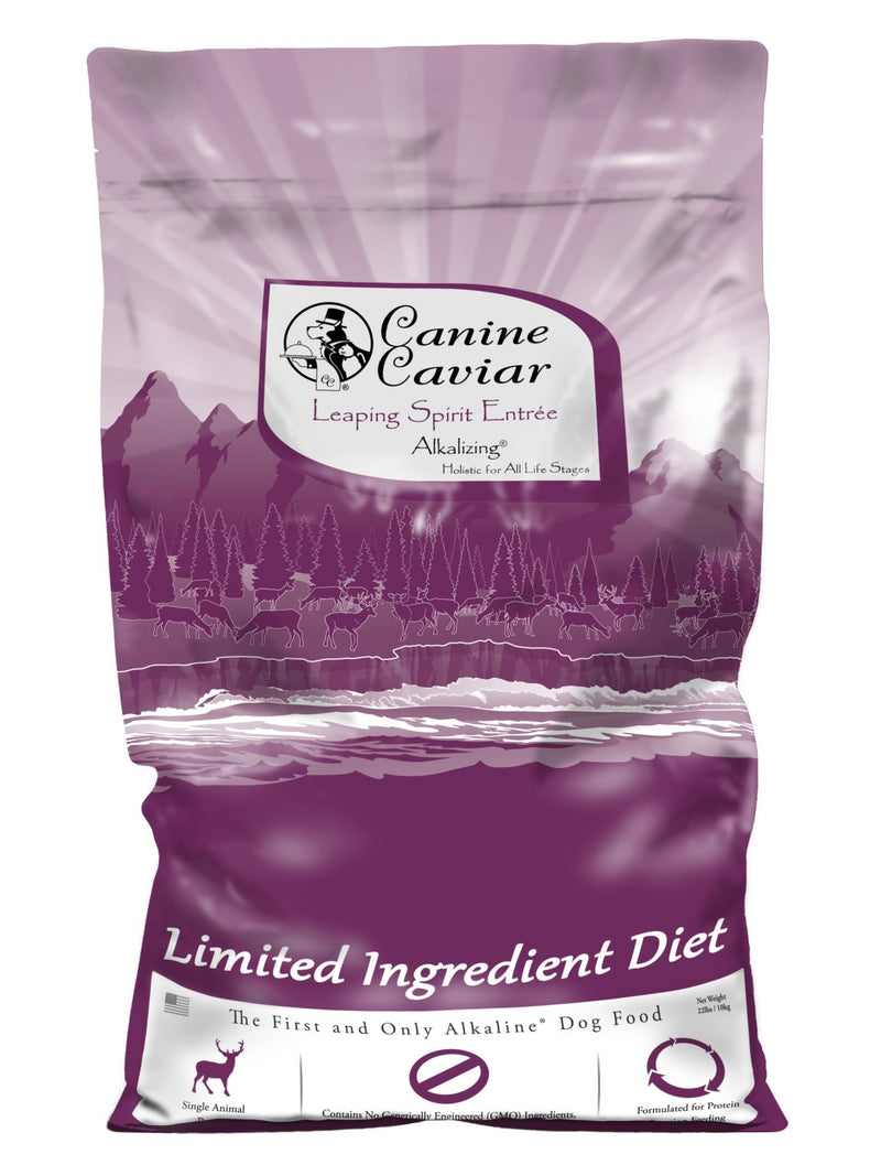 Canine Caviar - Leaping Spirit: Venison & Pearl Millet Alkaline Dry Dog Food, Limited Ingredients 11lb - American PuppyCaviar Canine