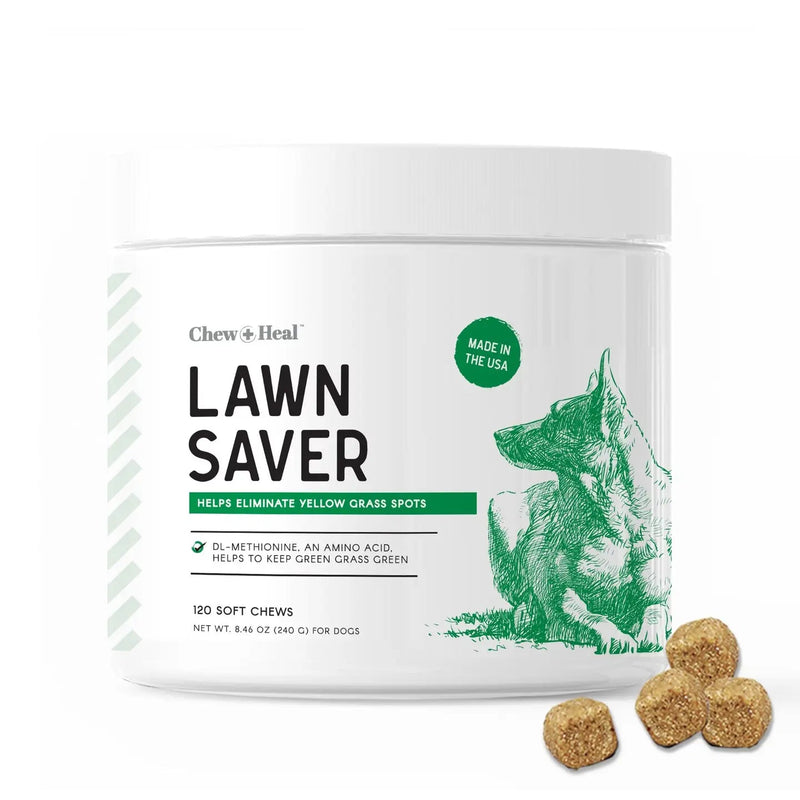 Chew + Heal Grass Saver Chews For Dogs| Dog Urine Grass Saver| 120 Soft Chews - American PuppyChew + Heal