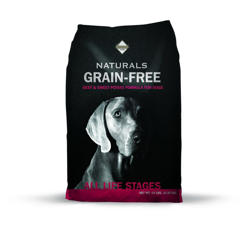 Diamond Naturals Grain - Free PASTURE - RAISED BEEF & SWEET POTATO FORMULA FOR DOGS 14lb - American PuppyDiamond