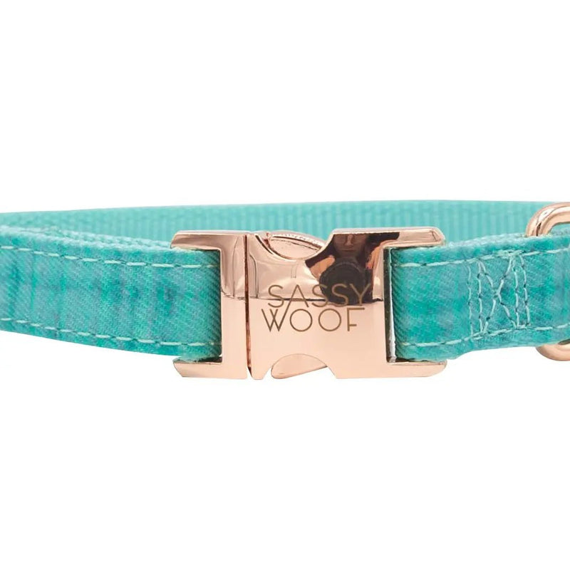 Dog Collar - Wag Your Teal - American PuppySassy Woof