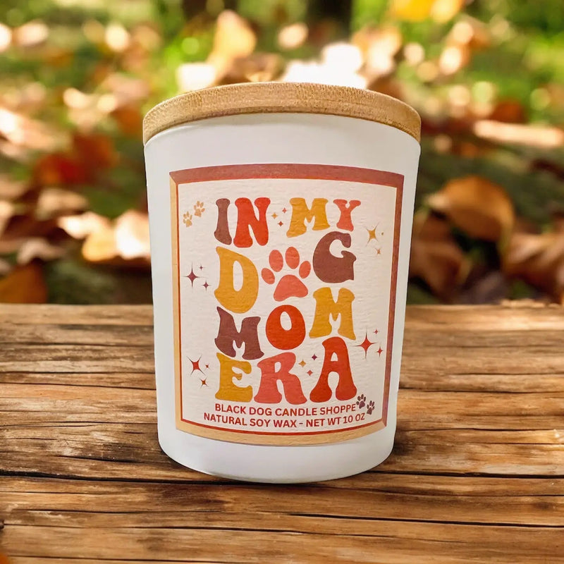 In My Dog Mom Era Candle - Hello Fall - American PuppyThe Black Dog Candle Shoppe