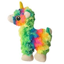 SnugArooz Baby Momma Llama (6" Rainbow) – Adorably Soft, Squeaky Fun for Small Dogs