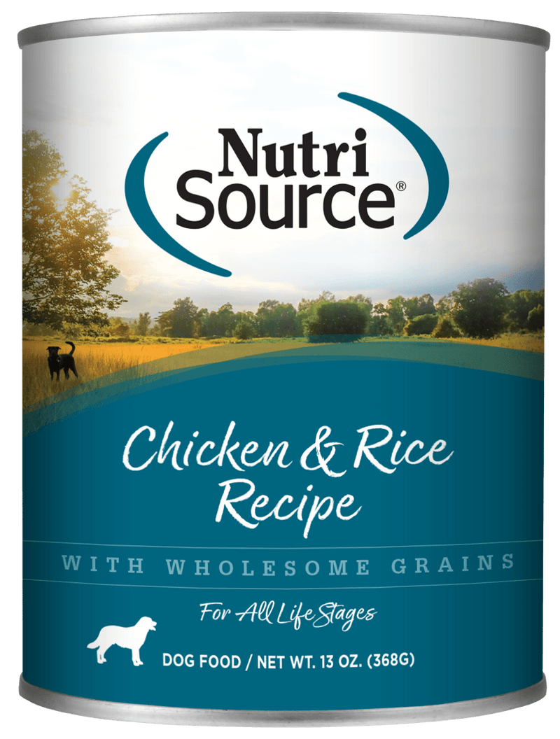 NutriSource Adult Chicken & Rice Canned Dog Food 13oz - American PuppyNutriSource