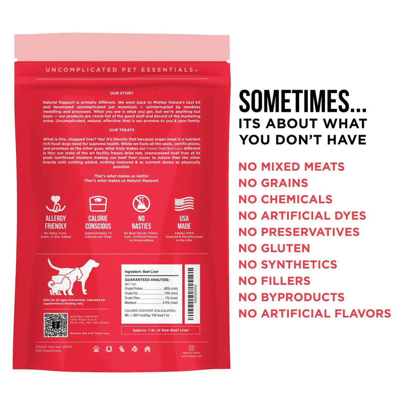 The Only Freeze Dried Beef Liver Dogs Need - American PuppyNatural Rapport